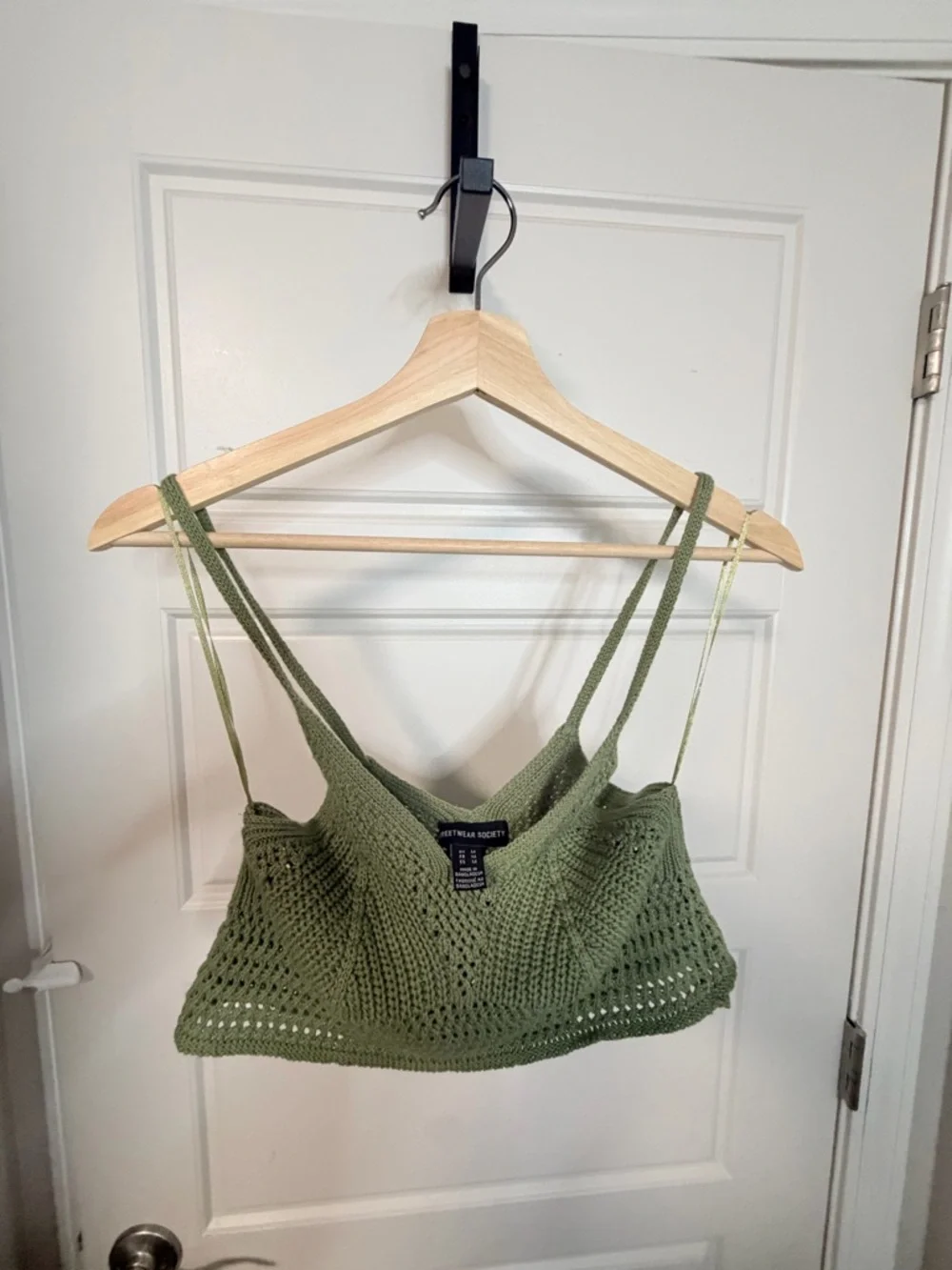 Streetwear Society Olive Crochet Bralette - Picture 5 of 5